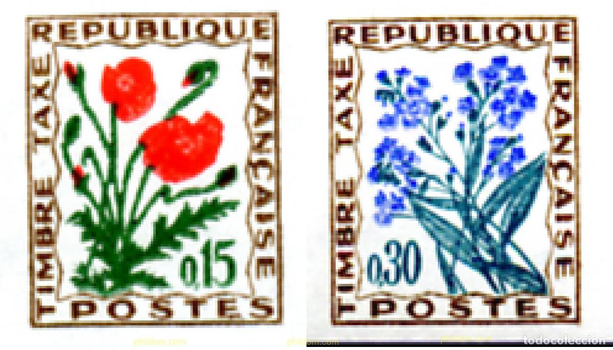 Sellos: 246887 MNH FRANCIA 1964 FLORES SILVESTRES