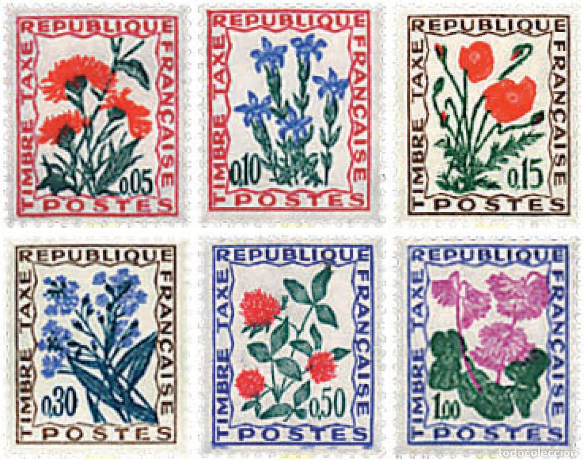 Sellos: 248147 HINGED FRANCIA 1964 FLORES SILVESTRES