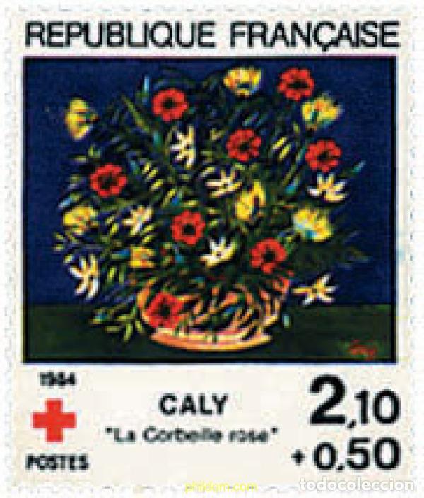 Sellos: 244981 MNH FRANCIA 1984 PRO CRUZ ROJA