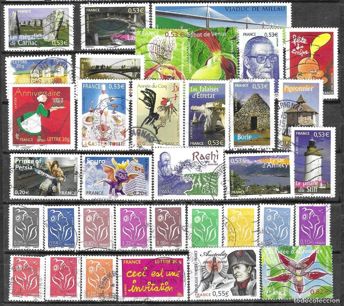 Sellos: LOTE DE SELLOS USADOS DE FRANCIA 2005