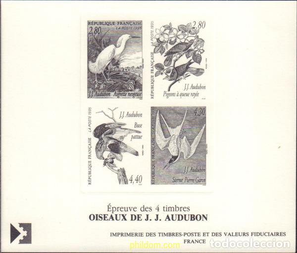 Sellos: 595752 MNH FRANCIA 1995 ARTES DECORATIVAS. LAS AVES DE J.J. AUDUBON