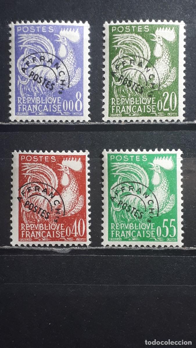 Sellos: FRANCIA. A&Ntilde;O 1960.**. YVERT PRE-OBLITERADOS 119/22