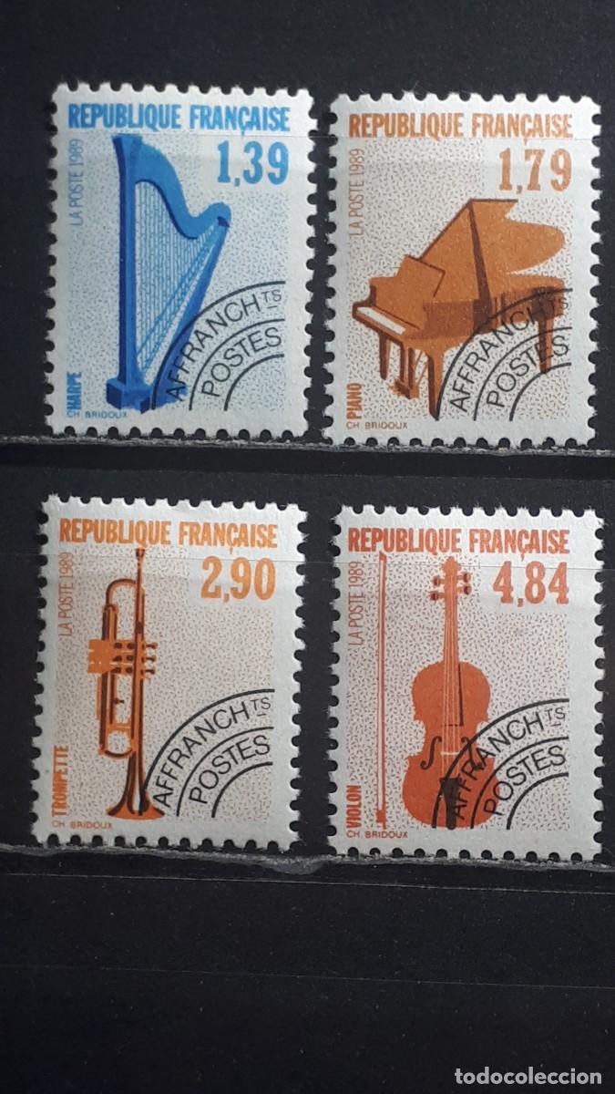 Sellos: FRANCIA. A&Ntilde;O 1989.**. YVERT PRE-OBLITERADOS 202/5
