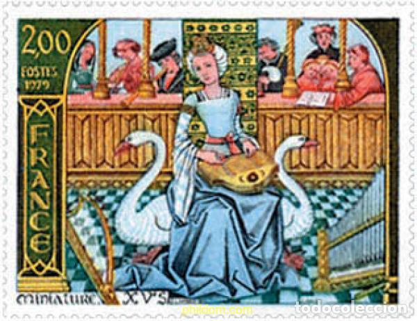 Sellos: 65778 MNH FRANCIA 1979 MINIATURA DEL SIGLO XV