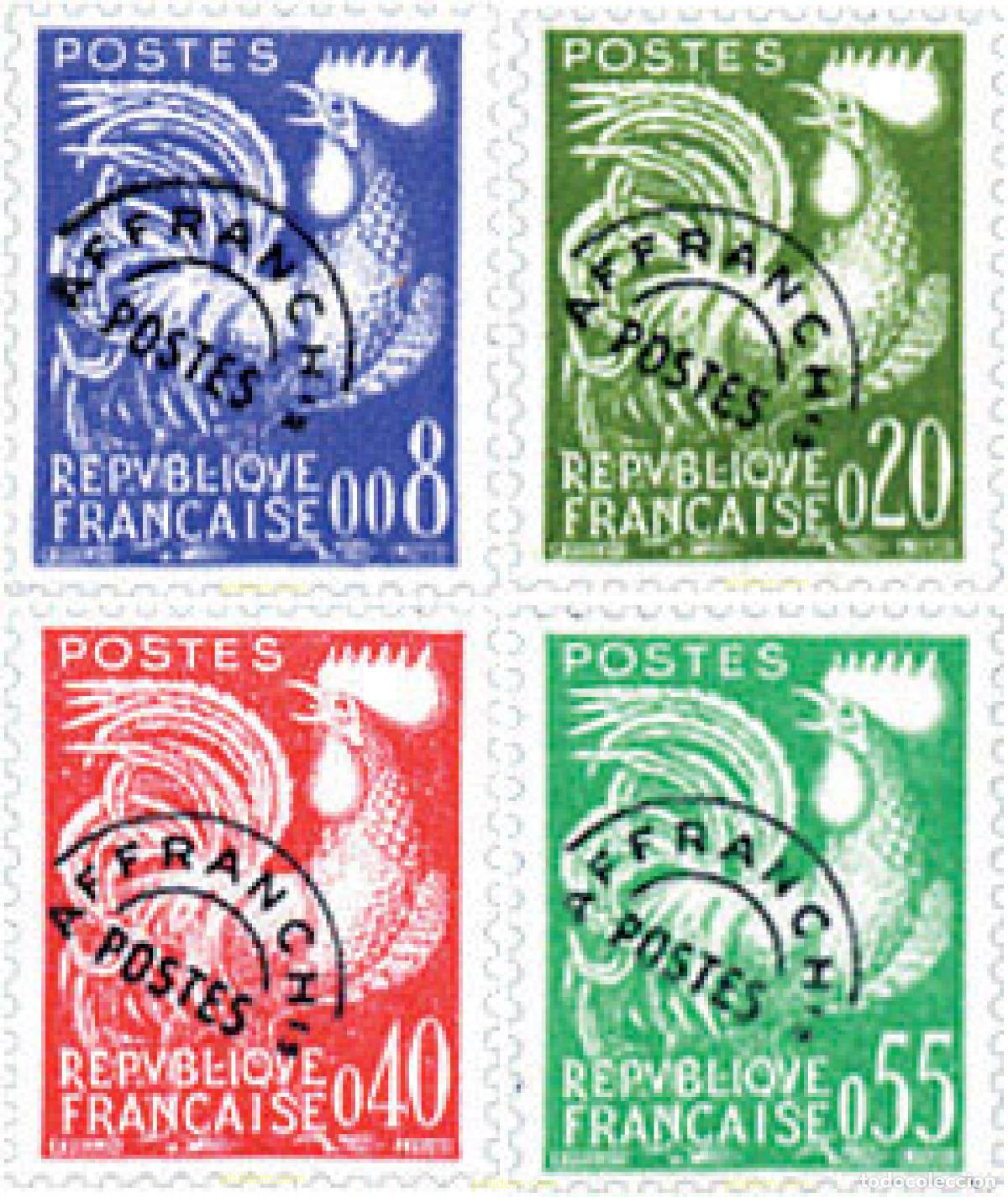Sellos: 370023 HINGED FRANCIA 1960 GALLO