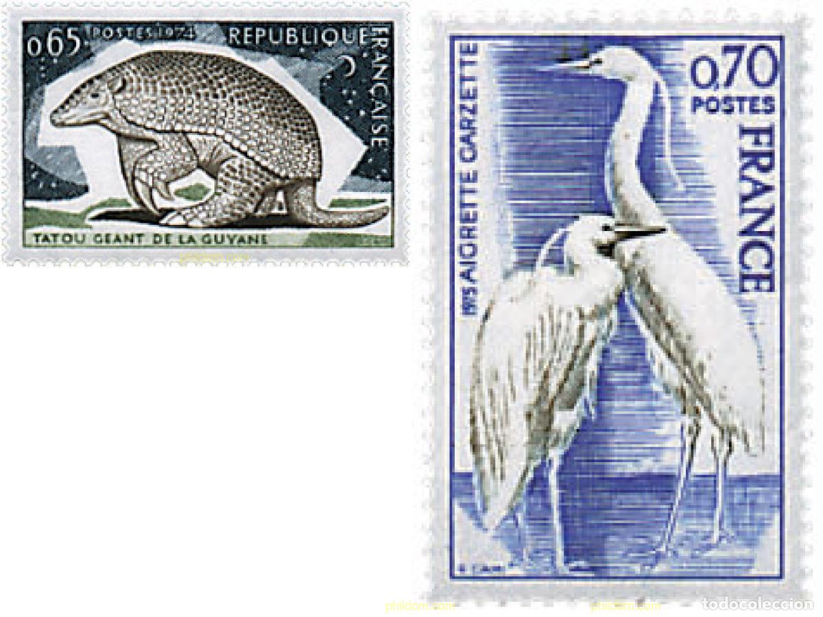 Sellos: 65666 MNH FRANCIA 1974 PROTECCION DE LA NATURALEZA