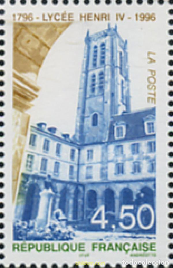 Sellos: 124395 MNH FRANCIA 1996 BICENTENARIO DEL LICEO HENRI IV