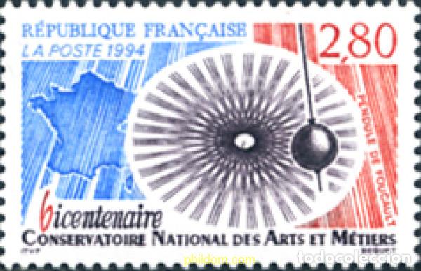 Sellos: 124253 MNH FRANCIA 1994 BICENTENARIO DEL CONSERVATORIO NACIONAL DE LAS ARTES Y OFICIOS