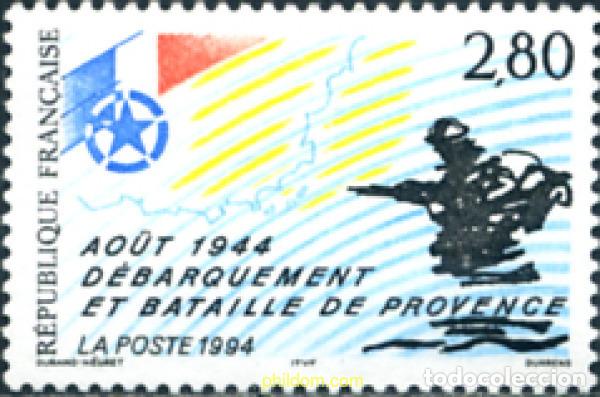 Sellos: 124244 MNH FRANCIA 1994 DESEMBARCO Y BATALLA DE PROVENCE-AO&Ucirc;T
