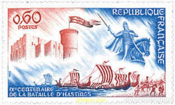 Sellos: 88251 MNH FRANCIA 1966 9 CENTENARIO DE LA BATALLA DE HASTINGS