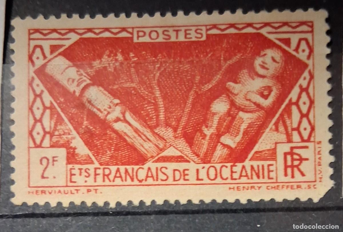 Sellos: FRANCIA ESTABLECIMIENTOS OCEAN&Iacute;A, CAT.YT.114.