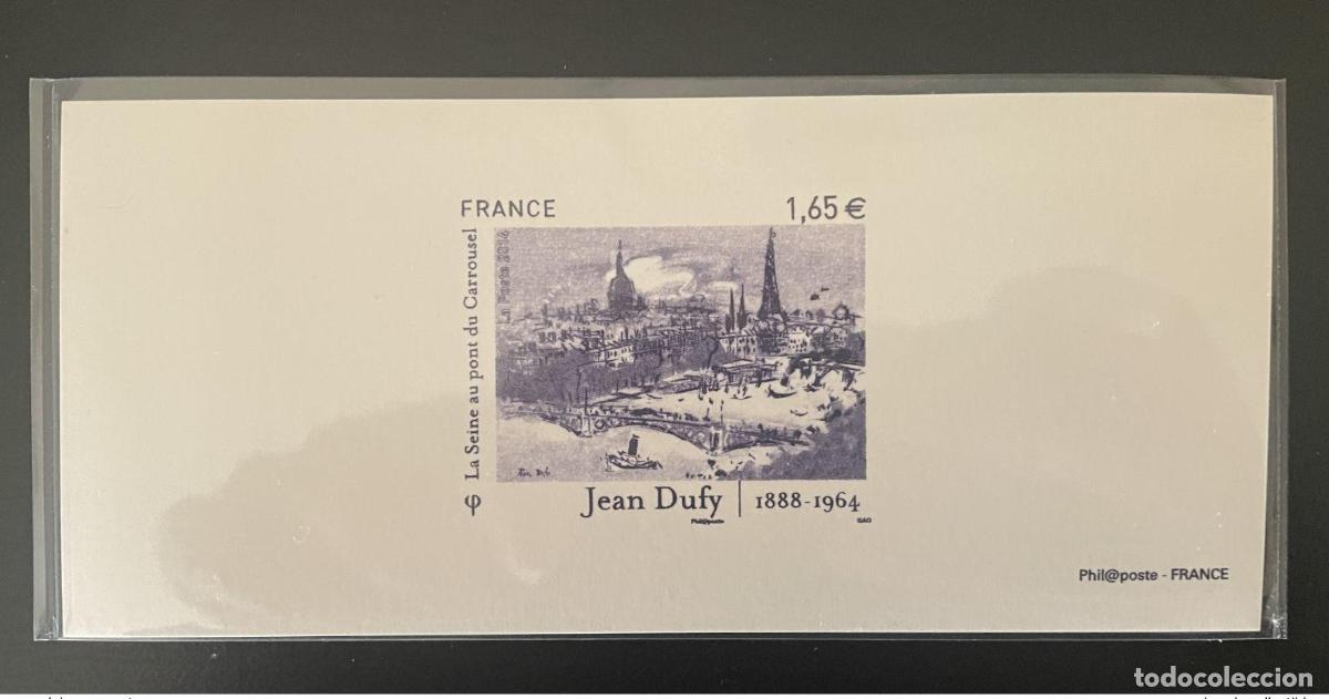 Sellos: Francia 2014 -GRABADOS Jean Dufy 1888 -1964 El Sena en puente del carrusel YT 4885