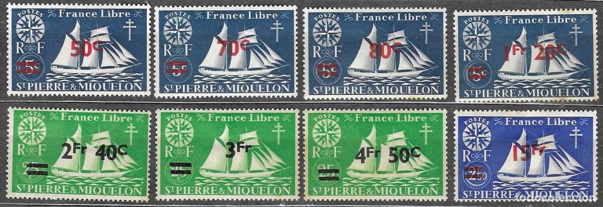 Sellos: SELLOS* DE SPM 1945, SERIE INCOMPLETA