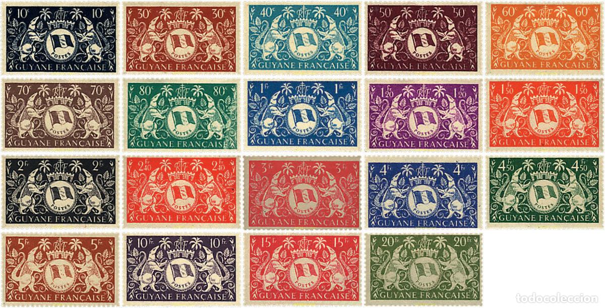 Sellos: 37986 MNH GUYANA FRANCESA 1945 ESCUDOS