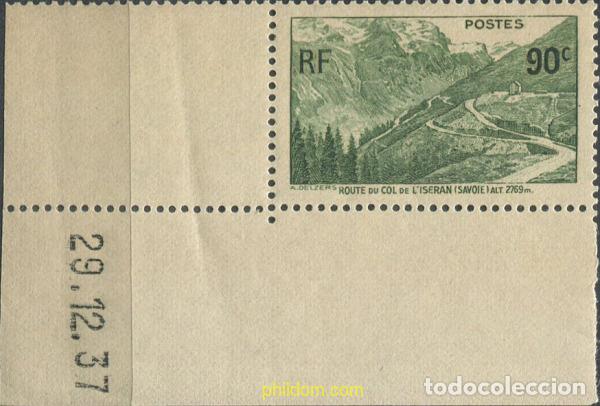 Sellos: 669731 MNH FRANCIA 1937 INAUGURACION DEL PUERTO DEL ISERAN