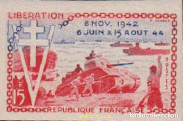 Sellos: 626416 MNH FRANCIA 1954 10 ANIVERSARIO DE LA LIBERACION