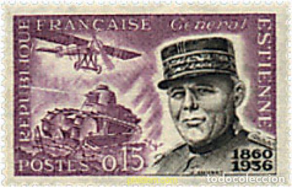 Sellos: 41074 MNH FRANCIA 1960 CENTENARIO DEL GENERAL ESTIENNE