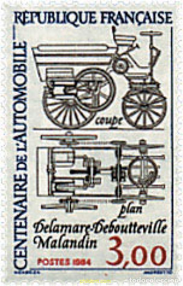 Sellos: 41090 MNH FRANCIA 1984 CENTENARIO DEL AUTOMOBIL