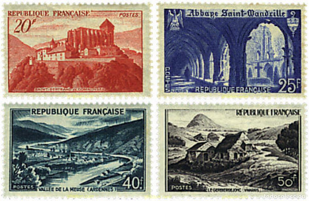 Sellos: 59710 MNH FRANCIA 1949 MONUMENTOS Y LUGARES