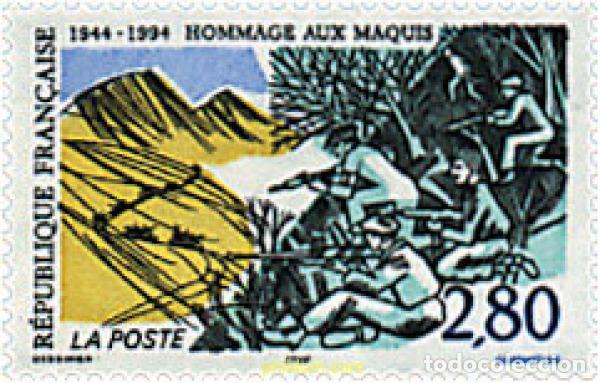Sellos: 41103 MNH FRANCIA 1994 HOMENAJE A LOS MAQUIS
