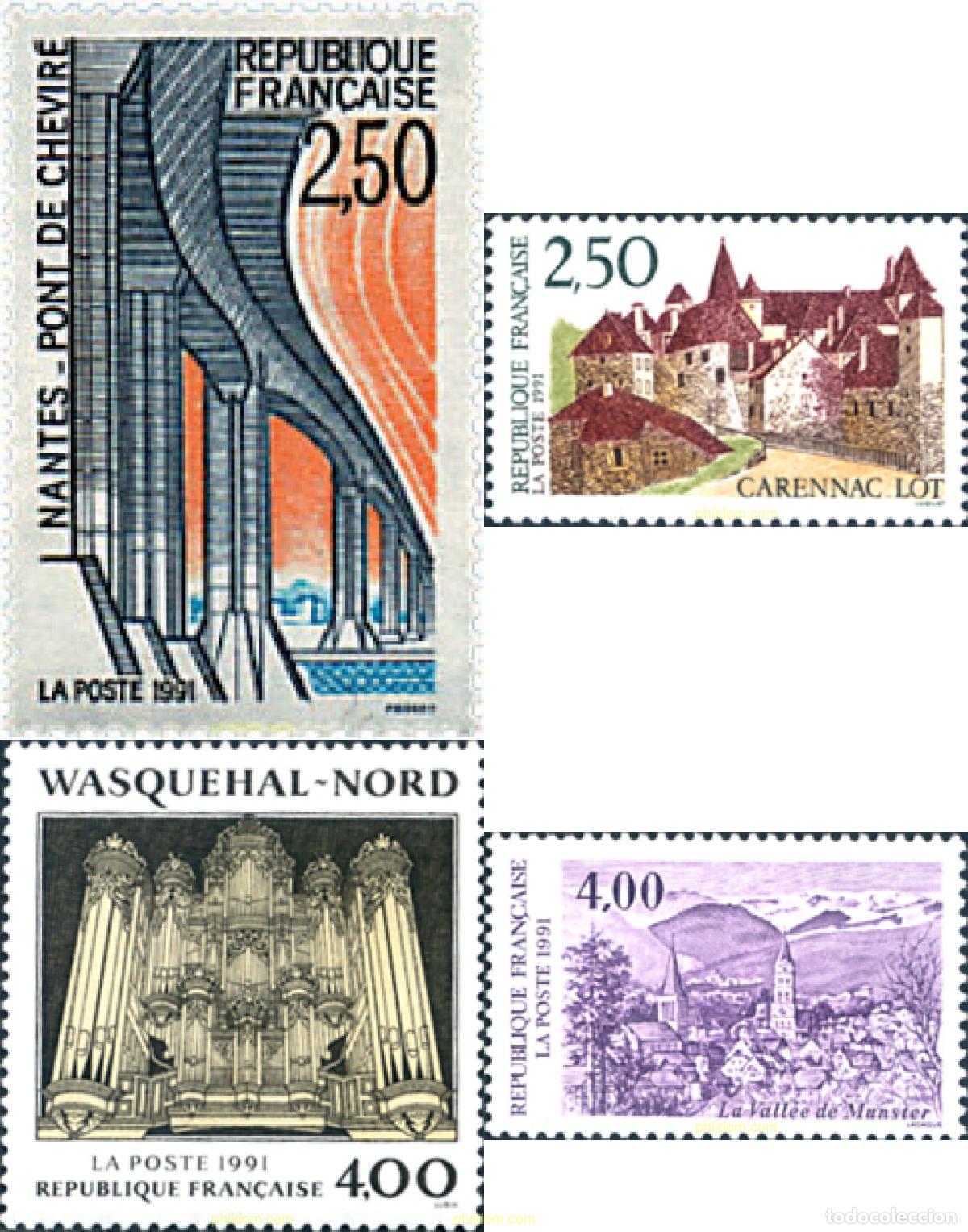 Sellos: 41092 MNH FRANCIA 1991 TURISMO