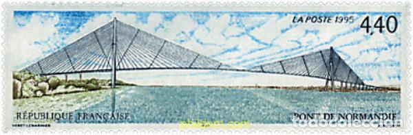 Sellos: 41106 MNH FRANCIA 1995 INAUGURACION DEL PUENTE DE NORMANDIA