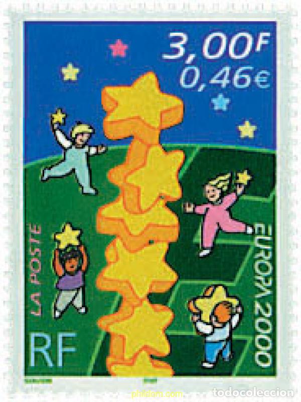 Sellos: 77122 MNH FRANCIA 2000 EUROPA CEPT. CONSTRUCCION EUROPEA