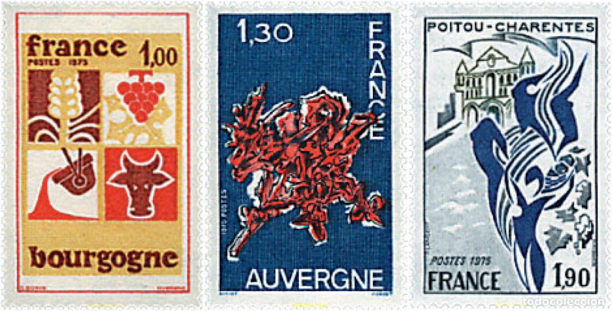 Sellos: 245234 MNH FRANCIA 1975 REGIONES DE FRANCIA. PAIS DEL LOIRA