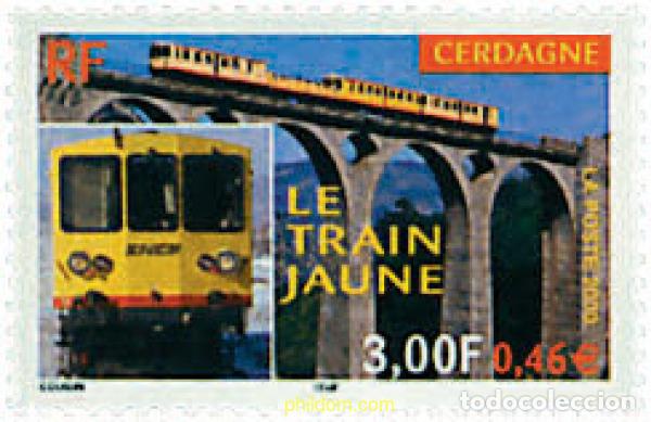 Sellos: 88567 MNH FRANCIA 2000 EL TREN AMARILLO DE LA CERDA&Ntilde;A