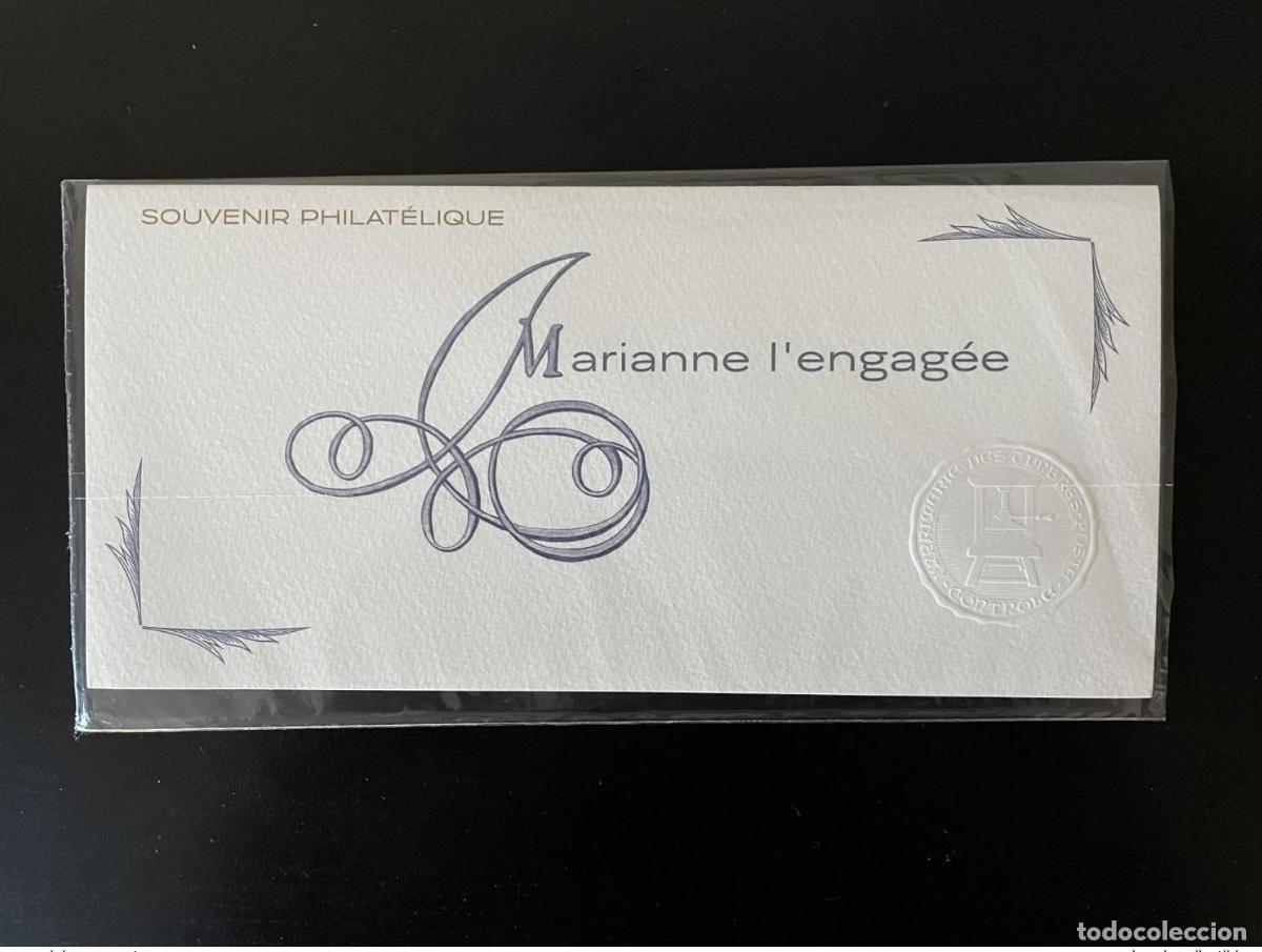 Sellos: Francia 2018: bloque filat&eacute;lico de recuerdos n&uacute;m. 145 a 145C Marianne the Engaged