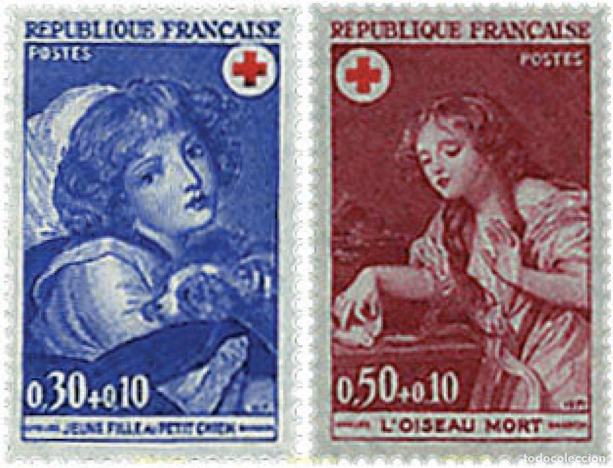 Sellos: 65631 MNH FRANCIA 1971 CRUZ ROJA