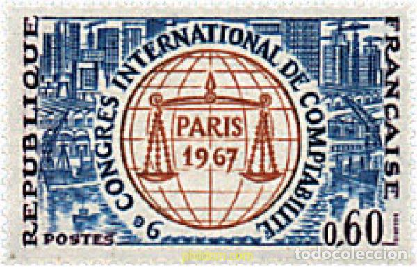 Sellos: 353260 HINGED FRANCIA 1967 9 CONGRESO DE CONTABILIDAD