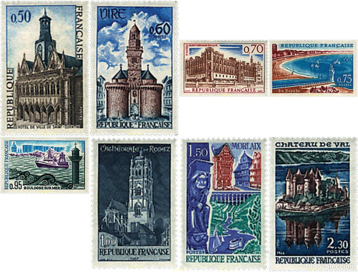 Sellos: 52654 MNH FRANCIA 1966 MONUMENTOS Y LUGARES