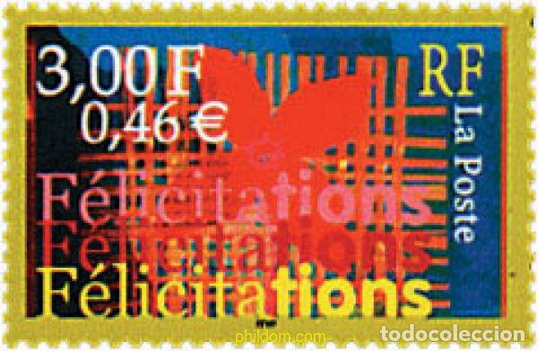 Sellos: 89358 MNH FRANCIA 2000 SELLOS DE FELICITACION