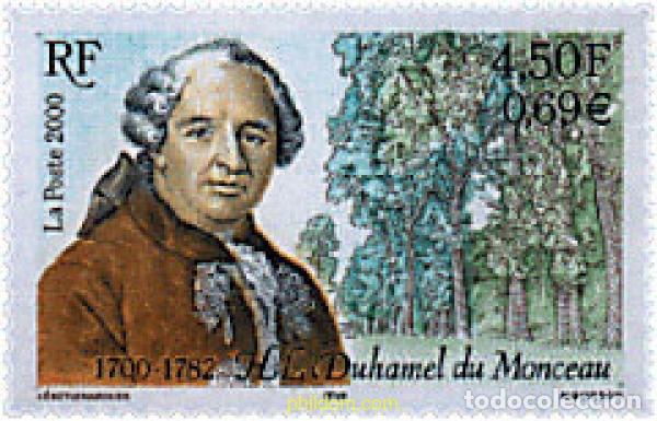 Sellos: 53301 MNH FRANCIA 2000 300 ANIVERSARIO DEL NACIMIENTO DEL INGENIERO Y AGRONOMO HENRI-LOUIS DUHAMEL
