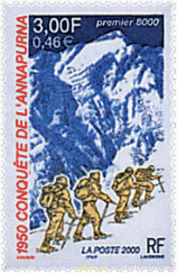 Sellos: 53342 MNH FRANCIA 2000 50 ANIVERSARIO DE LA CONQUISTA DEL ANNAPURNA