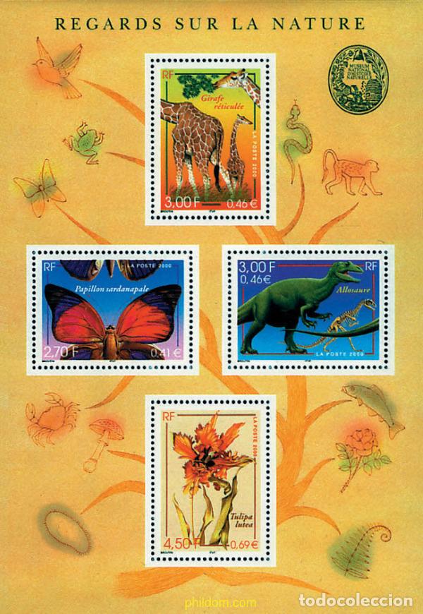 Sellos: 94631 MNH FRANCIA 2000 FAUNA Y FLORA