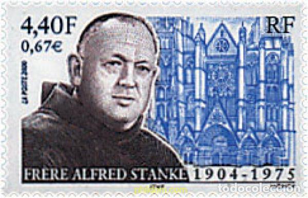 Sellos: 54838 MNH FRANCIA 2000 25 ANIVERSARIO DE LA MUERTE DEL PADRE ALFRED STANKE