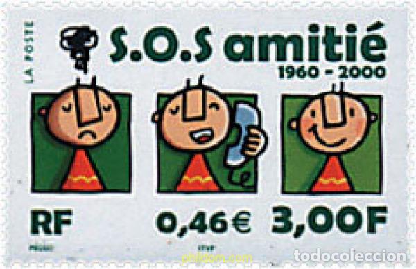 Sellos: 54839 MNH FRANCIA 2000 40 ANIVERSARIO DE SOS ADMISTIA
