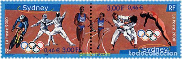 Sellos: 142666 MNH FRANCIA 2000 27 JUEGOS OLIMPICOS VERANO SYDNEY 2000