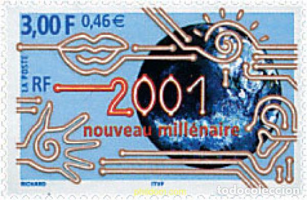 Sellos: 53345 MNH FRANCIA 2000 2001 NUEVO MILENIO