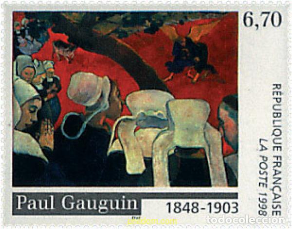 Sellos: 53429 MNH FRANCIA 1998 150 ANIVERSARIO DEL NACIMIENTO DEL PINTOR PAUL GAUGUIN