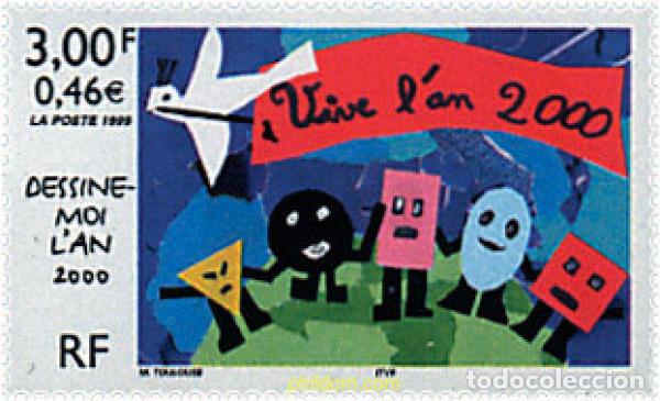 Sellos: 65179 MNH FRANCIA 1999 EL A&Ntilde;O 2000