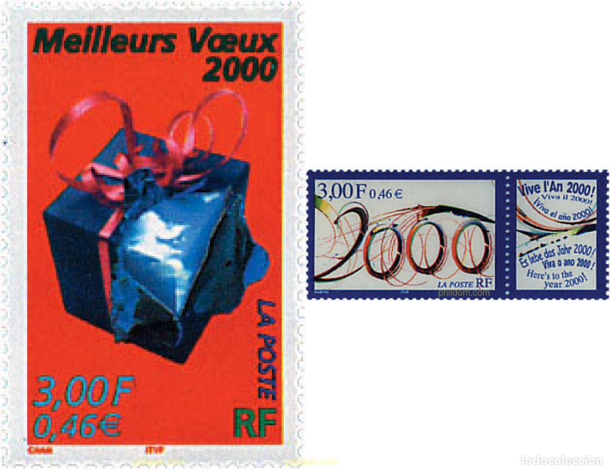 Sellos: 53543 MNH FRANCIA 1999 FELICITACIONES DE A&Ntilde;O NUEVO