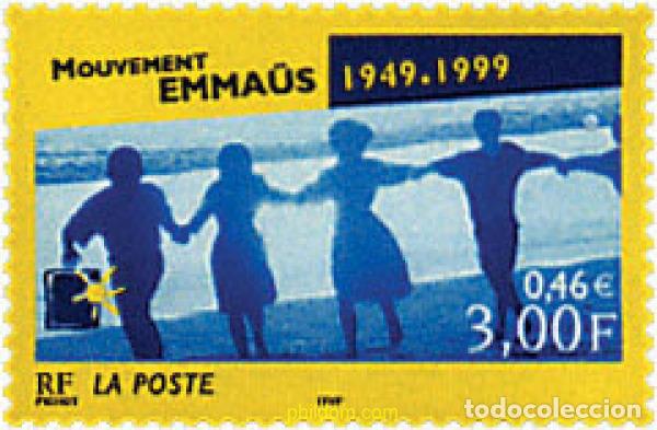 Sellos: 53541 MNH FRANCIA 1999 50 ANIVERSARIO DEL MOVIMIENTO EMMAUS