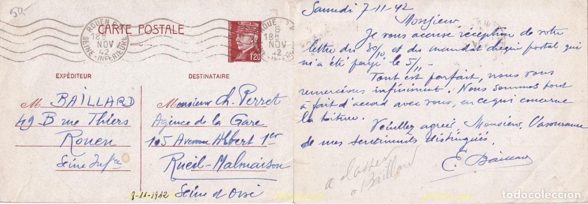 Sellos: 781765 USED FRANCIA 1942 MARISCAL PHILIPPE P&eacute;TAIN