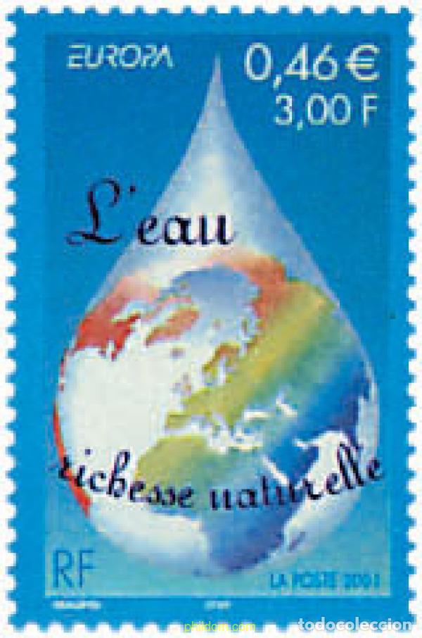 Sellos: 77090 MNH FRANCIA 2001 EUROPA CEPT. EL AGUA, RIQUEZA NATURAL
