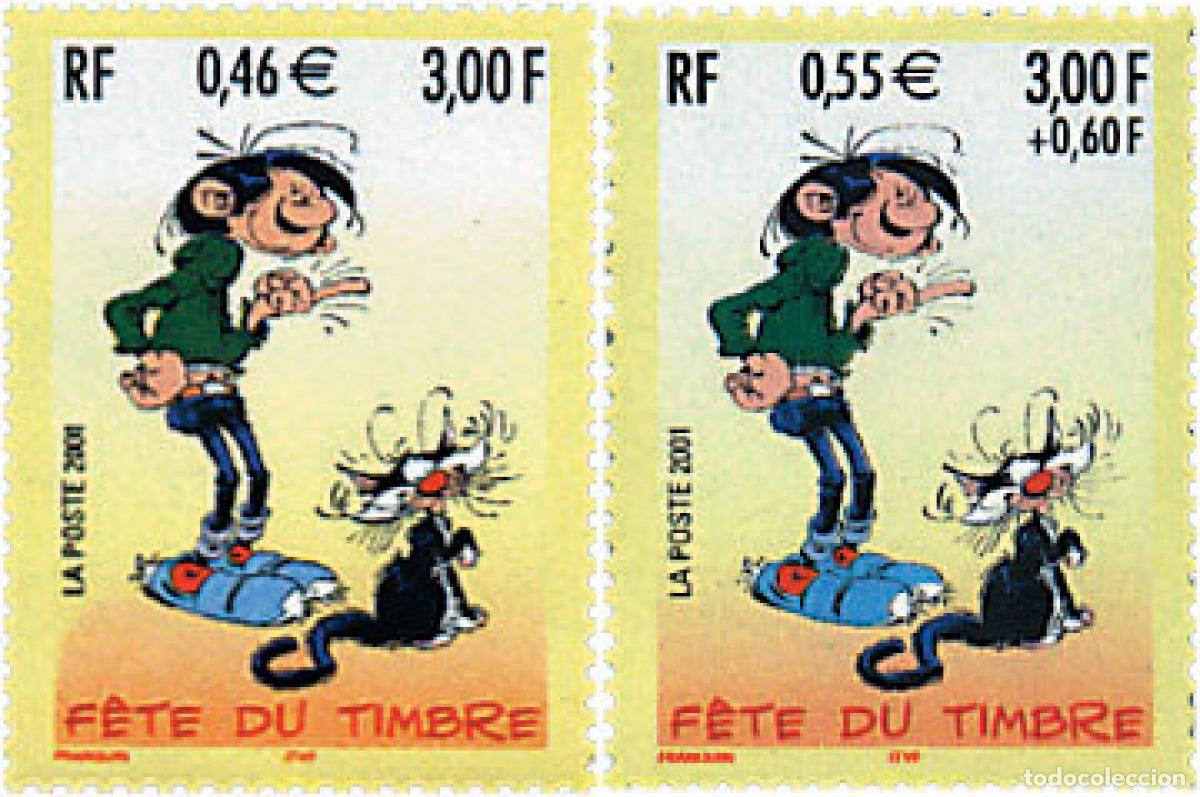 Sellos: 65186 MNH FRANCIA 2001 DIA DEL SELLO, Gaston Lagaffe