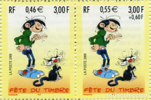 Sellos: 130111 MNH FRANCIA 2001 DIA DEL SELLO, Gaston Lagaffe