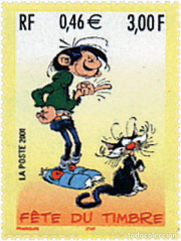Sellos: 302753 MNH FRANCIA 2001 DIA DEL SELLO, Gaston Lagaffe